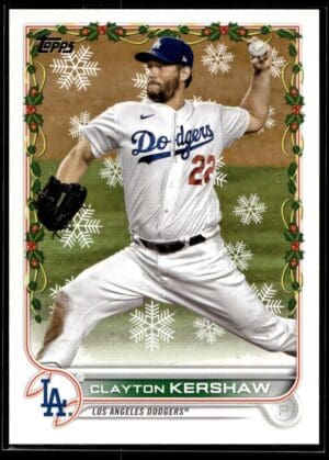 2022 Topps Holiday Los Angeles Dodgers #91 Clayton Kershaw