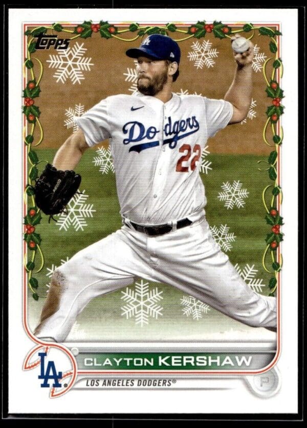 2022 Topps Holiday Los Angeles Dodgers #91 Clayton Kershaw