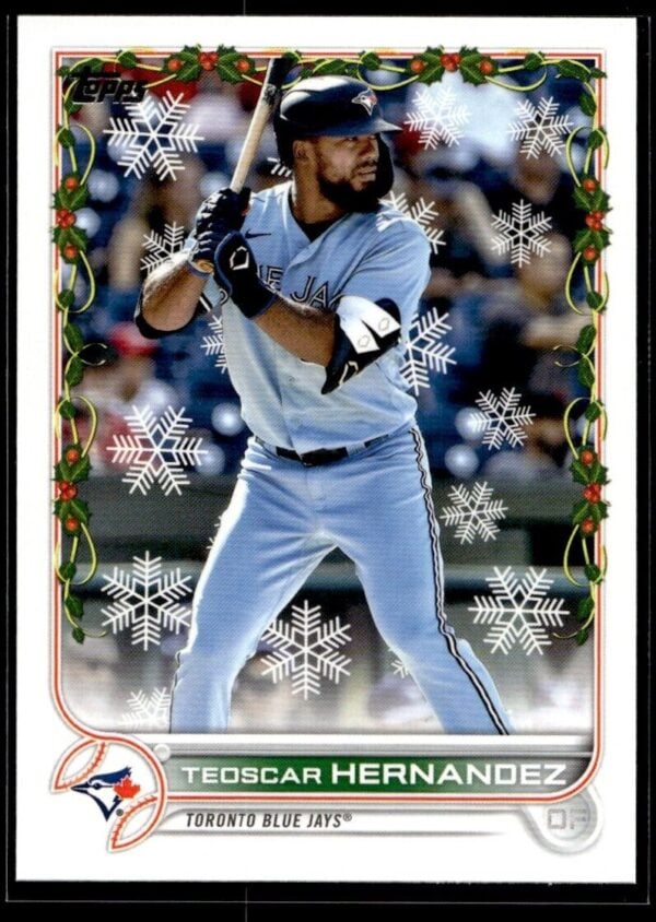 _10 2022 Topps Holiday Corpus Christi Hooks #48 Teoscar Hernandez