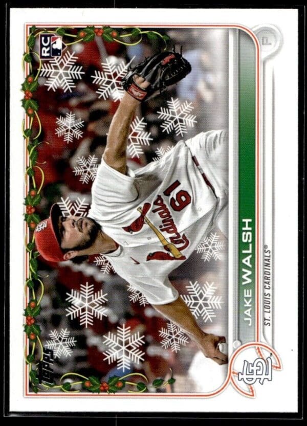 _10 2022 Topps Holiday St. Louis Cardinals #42 Jake Walsh RC Rookie