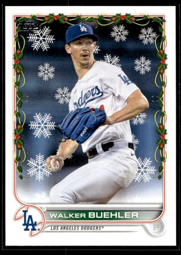 2022 Topps Holiday Los Angeles Dodgers #25 Walker Buehler