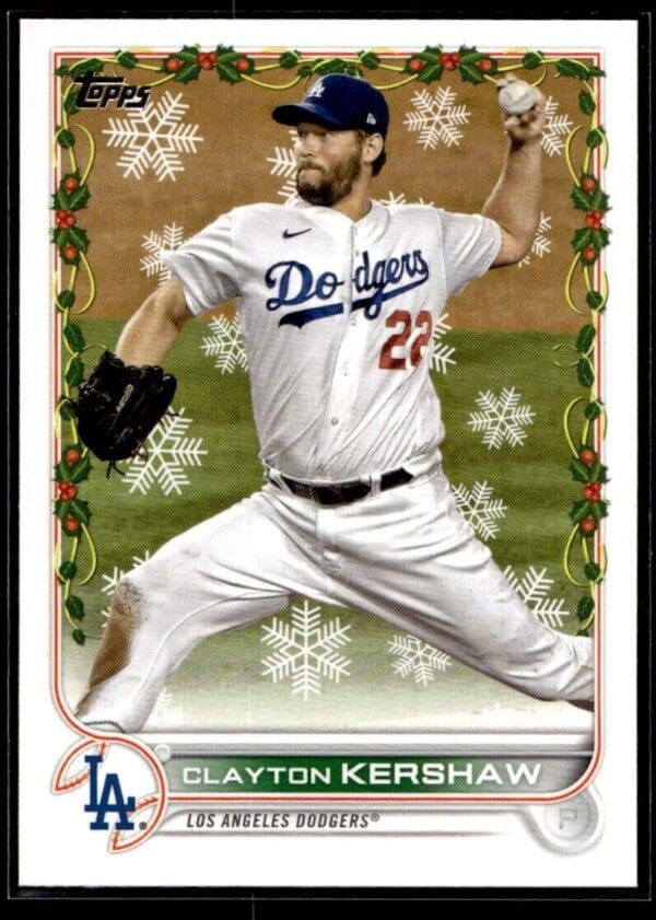 2022 Topps Holiday Los Angeles Dodgers #91 Clayton Kershaw