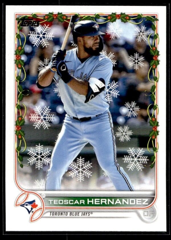 2022 Topps Holiday Toronto Blue Jays #48 Teoscar Hernandez