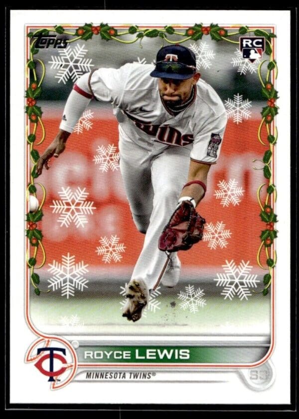 _10 2022 Topps Holiday Pensacola Blue Wahoos #94 Royce Lewis RC Rookie