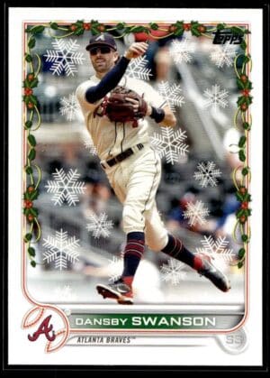 2022 Topps Holiday Atlanta Braves #HW28 Dansby Swanson