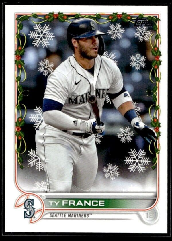 2022 Topps Holiday Seattle Mariners #HW191 Ty France