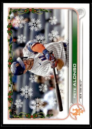 _10 2022 Topps Holiday New York Mets #HW65 Pete Alonso