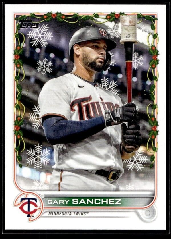 _10 2022 Topps Holiday Minnesota Twins #HW119 Gary Sanchez