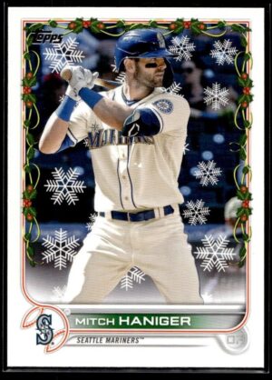_10 2022 Topps Holiday Seattle Mariners #HW117 Mitch Haniger
