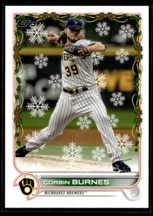 2022 Topps Holiday Milwaukee Brewers #HW165 Corbin Burnes