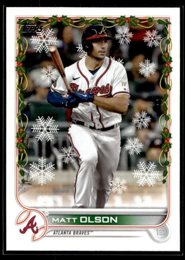 2022 Topps Holiday Atlanta Braves #HW160 Matt Olson