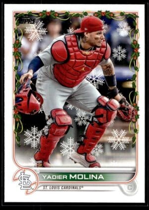 2022 Topps Holiday St. Louis Cardinals #HW6 Yadier Molina