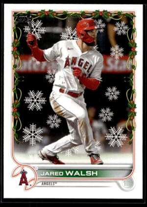 _10 2022 Topps Holiday Los Angeles Angels #HW5 Jared Walsh