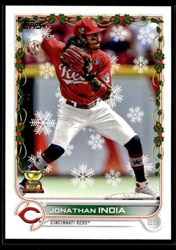 2022 Topps Holiday Cincinnati Reds #HW167 Jonathan India