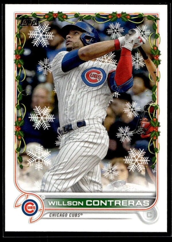 2022 Topps Holiday Chicago Cubs #HW172 Willson Contreras