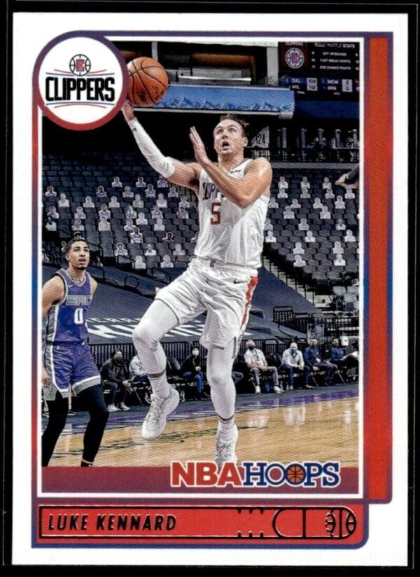 2021-22 Hoops Red Back Luke Kennard Detroit Pistons #116