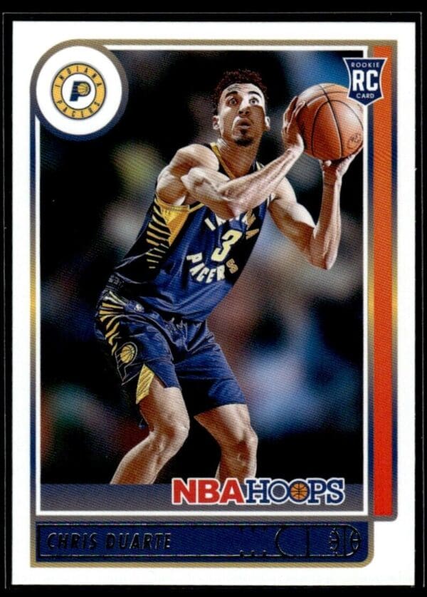 2021-22 Hoops Red Back Chris Duarte Rookie Indiana Pacers #236