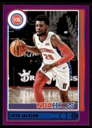 2021-22 Hoops Purple Josh Jackson Detroit Pistons #185