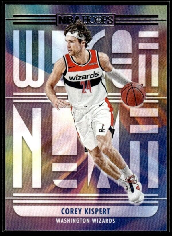 _10 2021-22 Hoops We Got Next Corey Kispert Rookie Washington Wizards #15