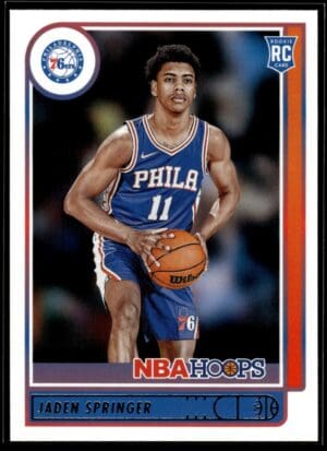 _10 2021-22 Hoops Jaden Springer Rookie Philadelphia 76ers #239