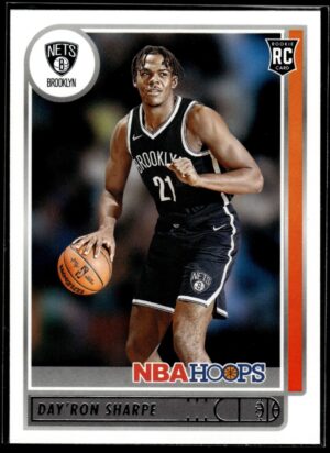 2021-22 Hoops Day'Ron Sharpe Rookie Brooklyn Nets #215