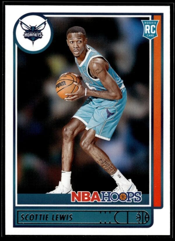 2021-22 Hoops Scottie Lewis Rookie Charlotte Hornets #209