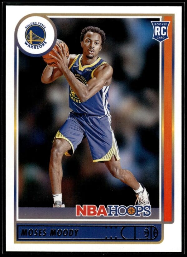 2021-22 Hoops Moses Moody Rookie Golden State Warriors #229