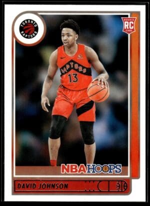 2021-22 Hoops David Johnson Rookie Toronto Raptors #222
