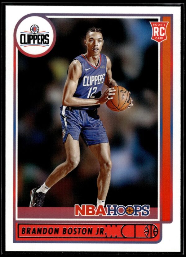2021-22 Hoops Brandon Boston Jr. Rookie Los Angeles Clippers #233