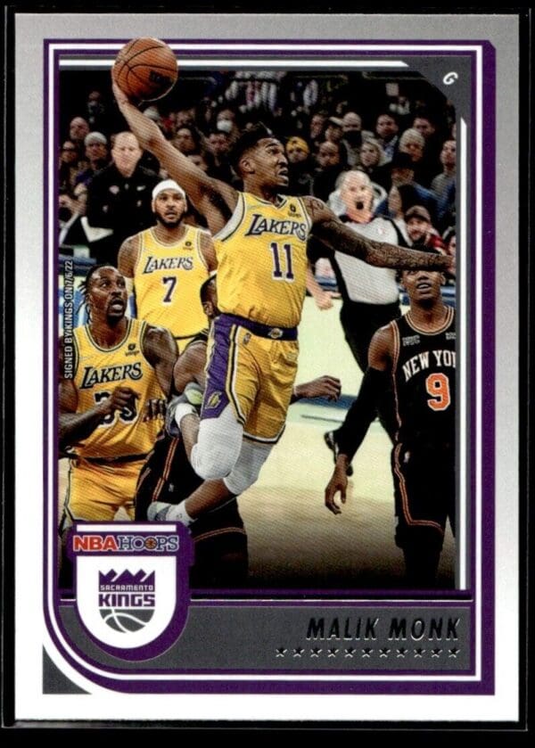 _10 2022 Hoops Sacramento Kings #162 Malik Monk