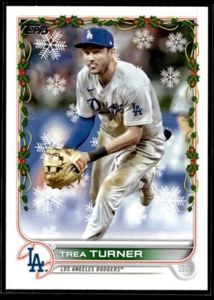 2022 Topps Holiday Los Angeles Dodgers #HW2 Trea Turner