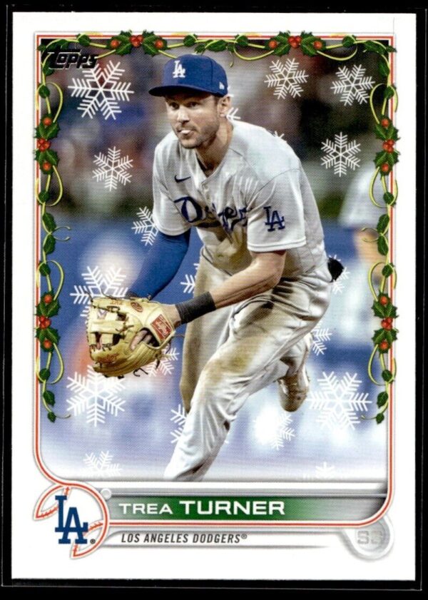 2022 Topps Holiday Los Angeles Dodgers #HW2 Trea Turner