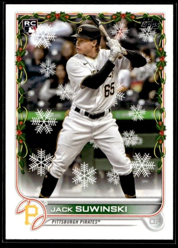 _10 2022 Topps Holiday Pittsburgh Pirates #HW103 Jack Suwinski RC Rookie