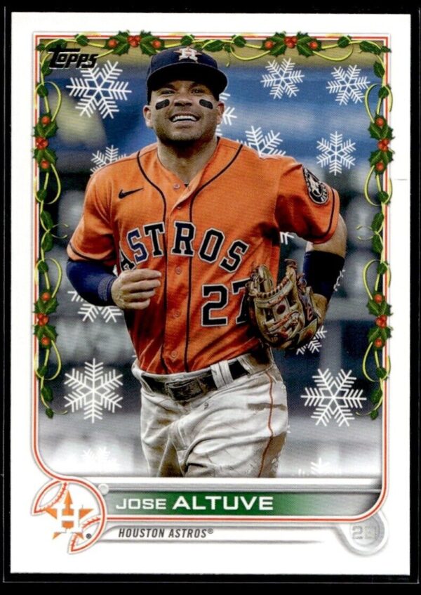 _10 2022 Topps Holiday Houston Astros #HW34 Jose Altuve