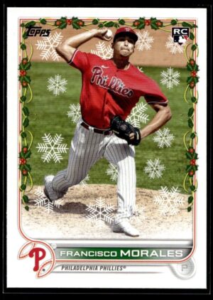 2022 Topps Holiday Philadelphia Phillies #HW154 Francisco Morales RC Rookie