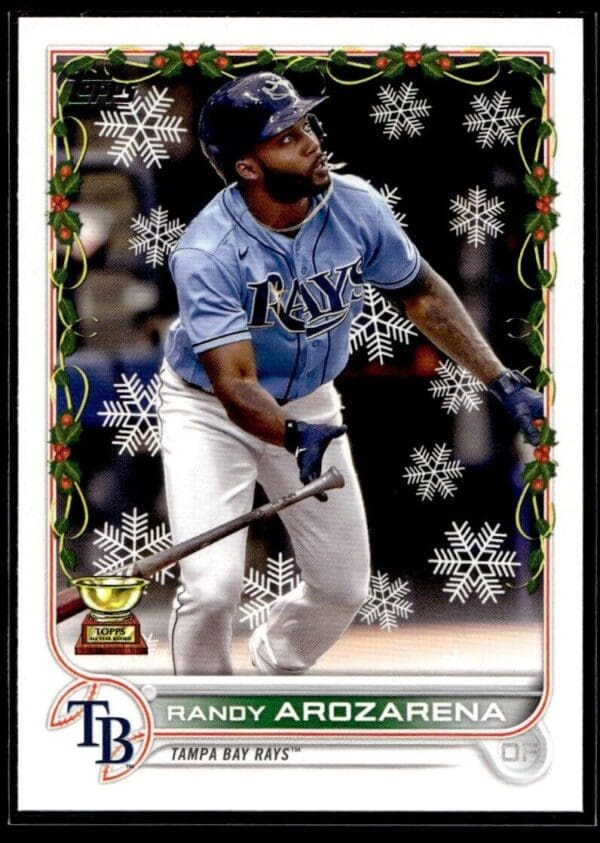 _10 2022 Topps Holiday Tampa Bay Rays #HW128 Randy Arozarena