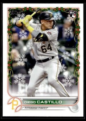 _10 2022 Topps Holiday Pittsburgh Pirates #HW192 Diego Castillo RC Rookie