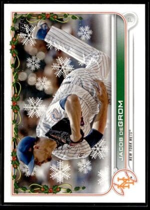 _10 2022 Topps Holiday New York Mets #HW131 Jacob deGrom