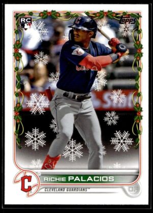 2022 Topps Holiday Cleveland Guardians #HW69 Richie Palacios RC Rookie