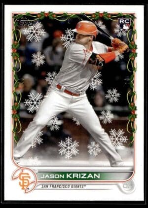 2022 Topps Holiday San Francisco Giants #HW29 Jason Krizan RC Rookie