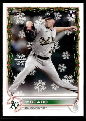 2022 Topps Holiday Oakland Athletics #HW80 JP Sears RC Rookie