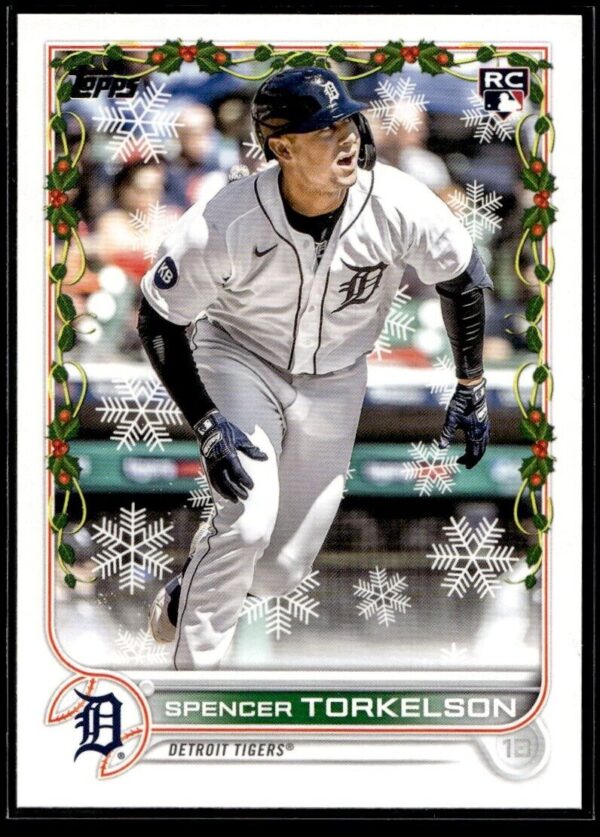 2022 Topps Holiday Detroit Tigers #HW200 Spencer Torkelson RC Rookie