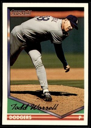 _10 1994 Topps Los Angeles Dodgers #611 Todd Worrell