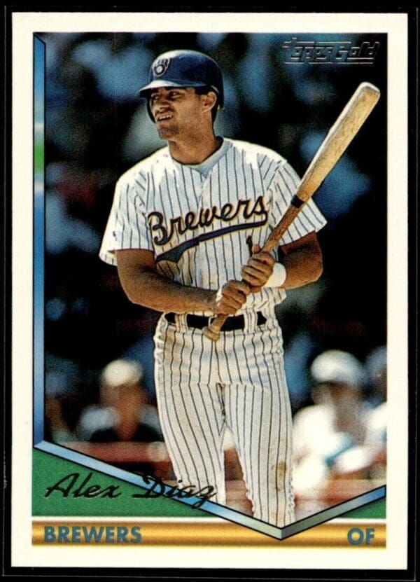 1994 Topps Milwaukee Brewers #519 Alex Diaz RC Rookie
