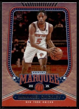 2020 Panini Chronicles Marquee New York Knicks #264 Immanuel Quickley RC Rookie