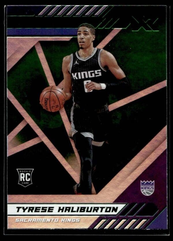 2020 Panini XR Sacramento Kings #291 Tyrese Haliburton RC Rookie Green