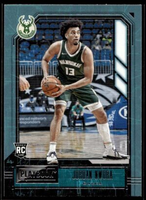 2020 Panini Chronicles Playbook Milwaukee Bucks #170 Jordan Nwora RC Rookie