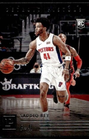 2020 Panini Chronicles Detroit Pistons #124 Saddiq Bey RC Rookie