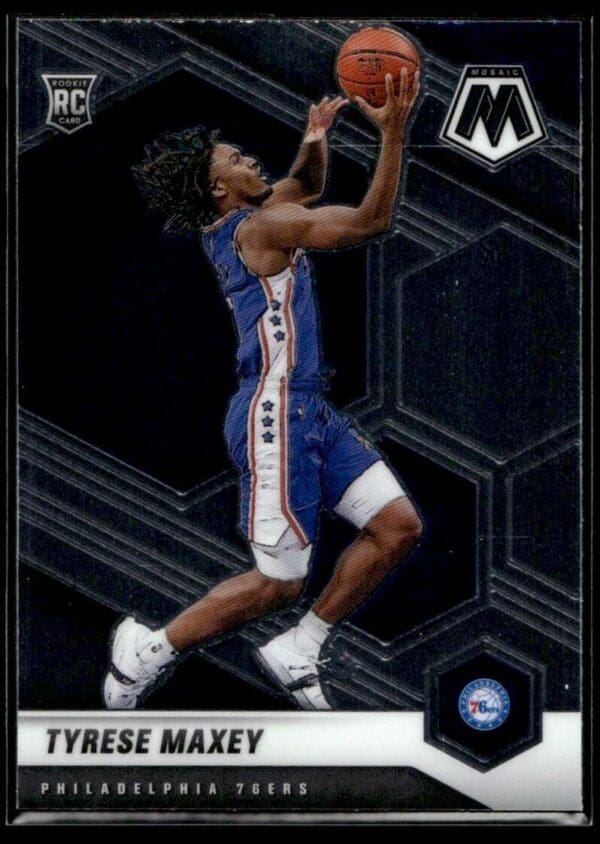 2020 Panini Mosaic Philadelphia 76ers #203 Tyrese Maxey RC Rookie