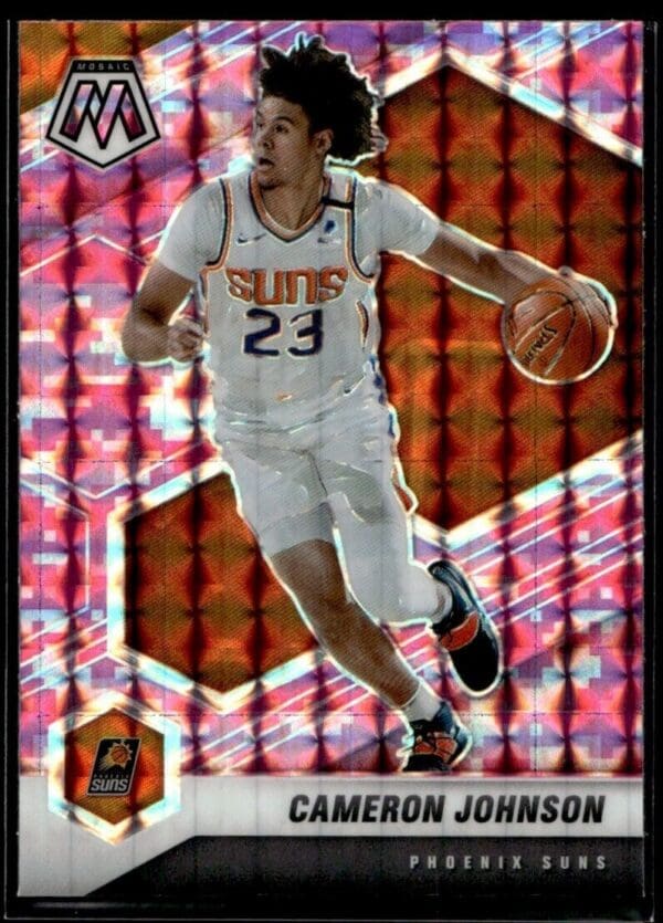 2020 Panini Mosaic Phoenix Suns #172 Cameron Johnson Pink Prizm